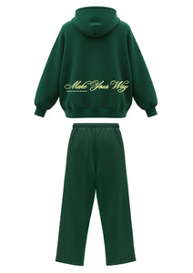 Matching tracksuit Green "By dreamers for dreamers"