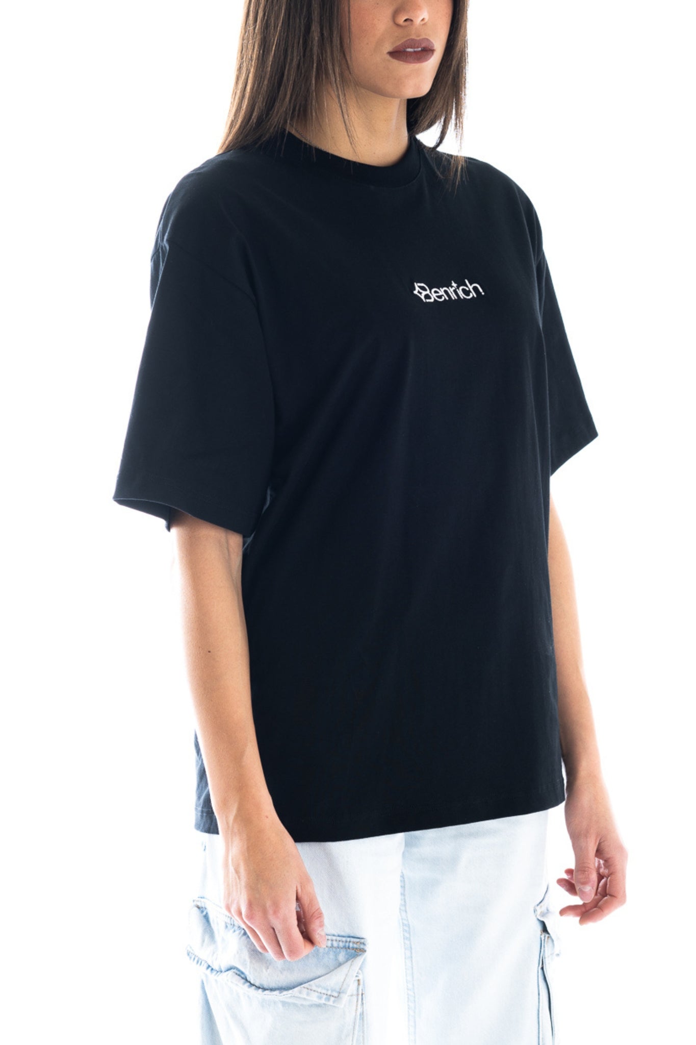 T-shirt Oversize Black "Circle Drop"