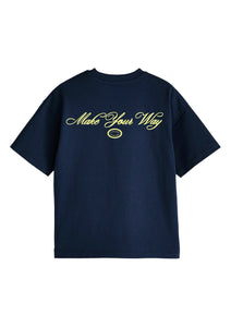 T-shirt Oversize Blue "By Dreamers For Dreamers"