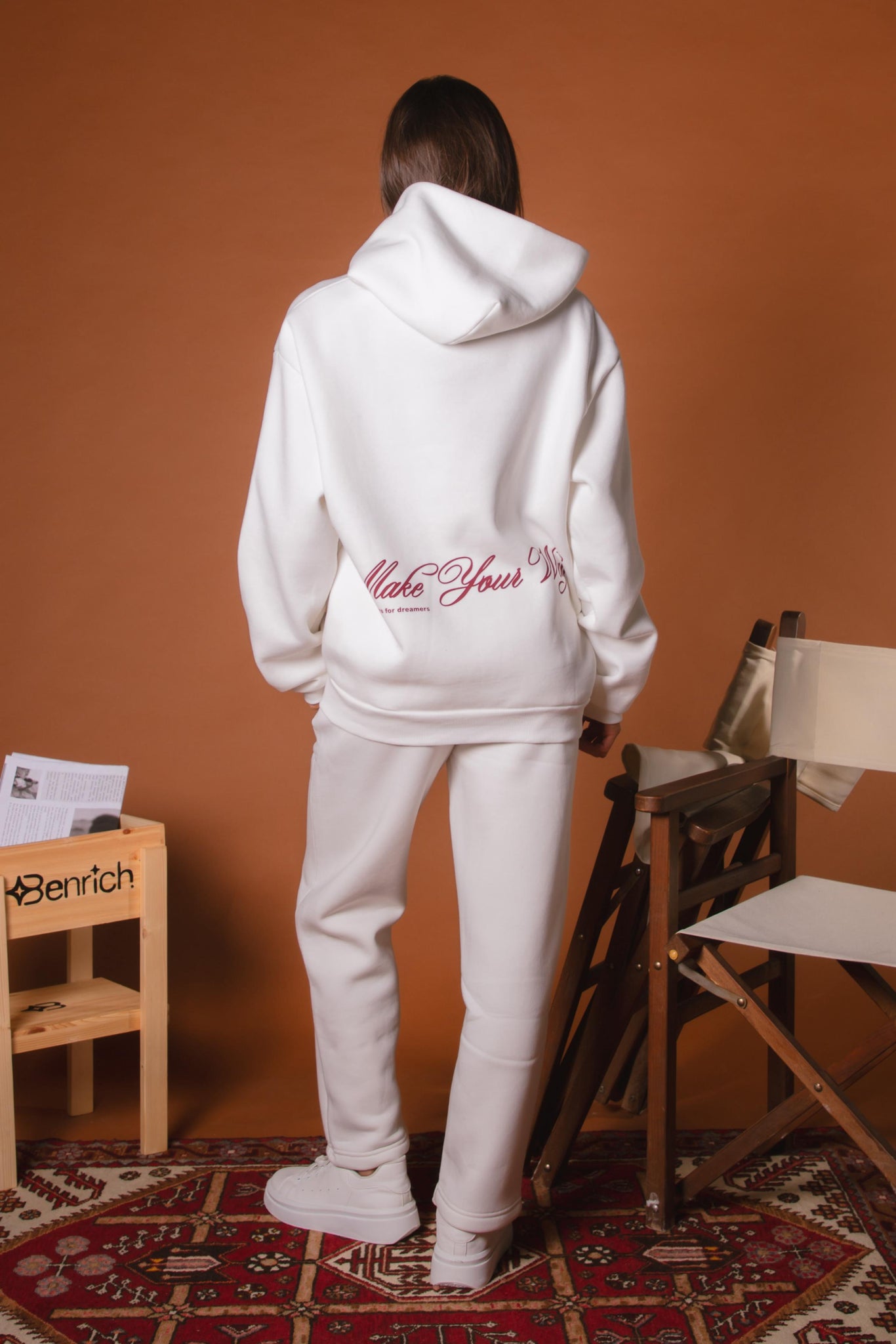 Matching tracksuit White "By dreamers for dreamers"
