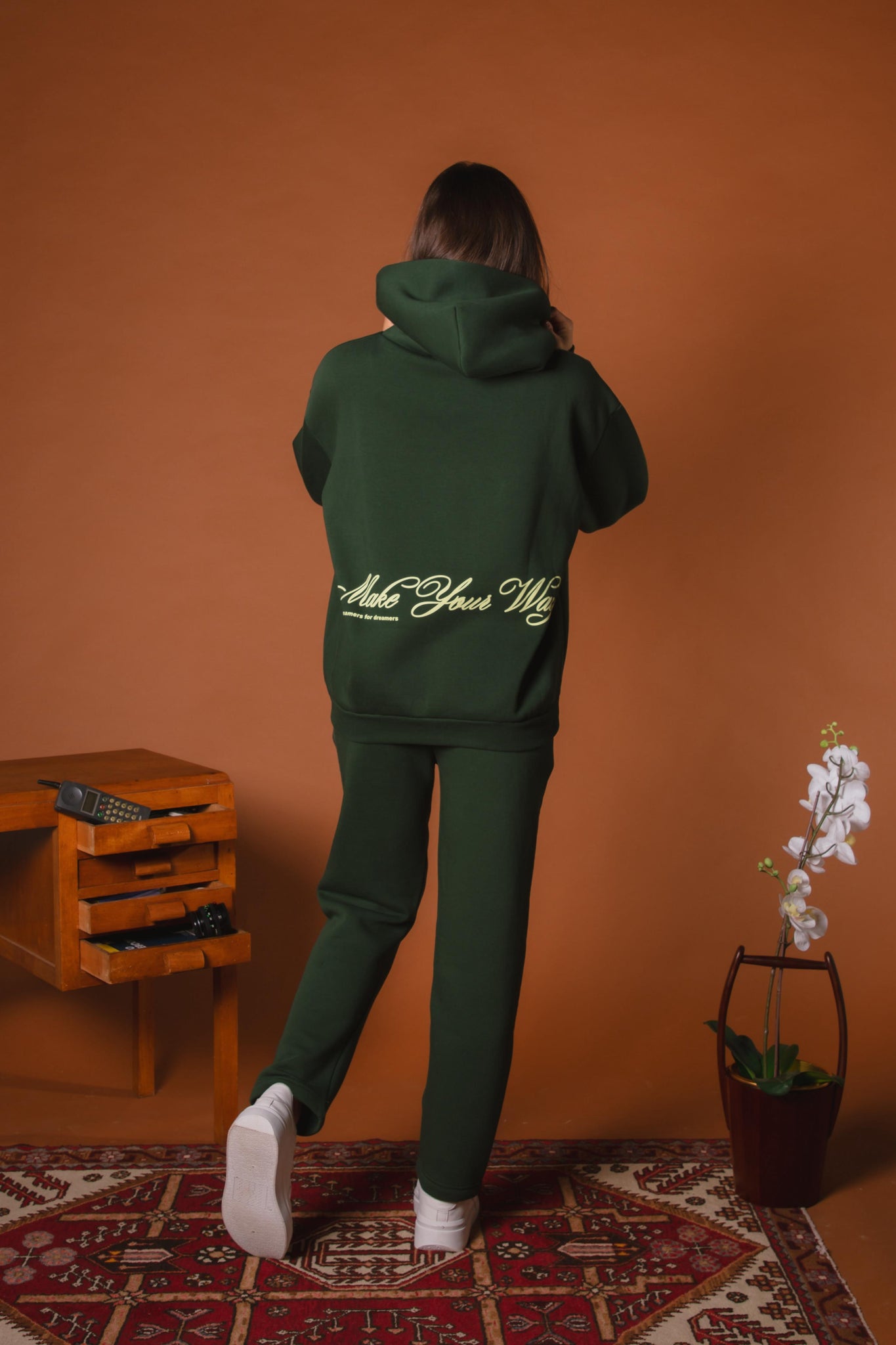 Matching tracksuit Green "By dreamers for dreamers"