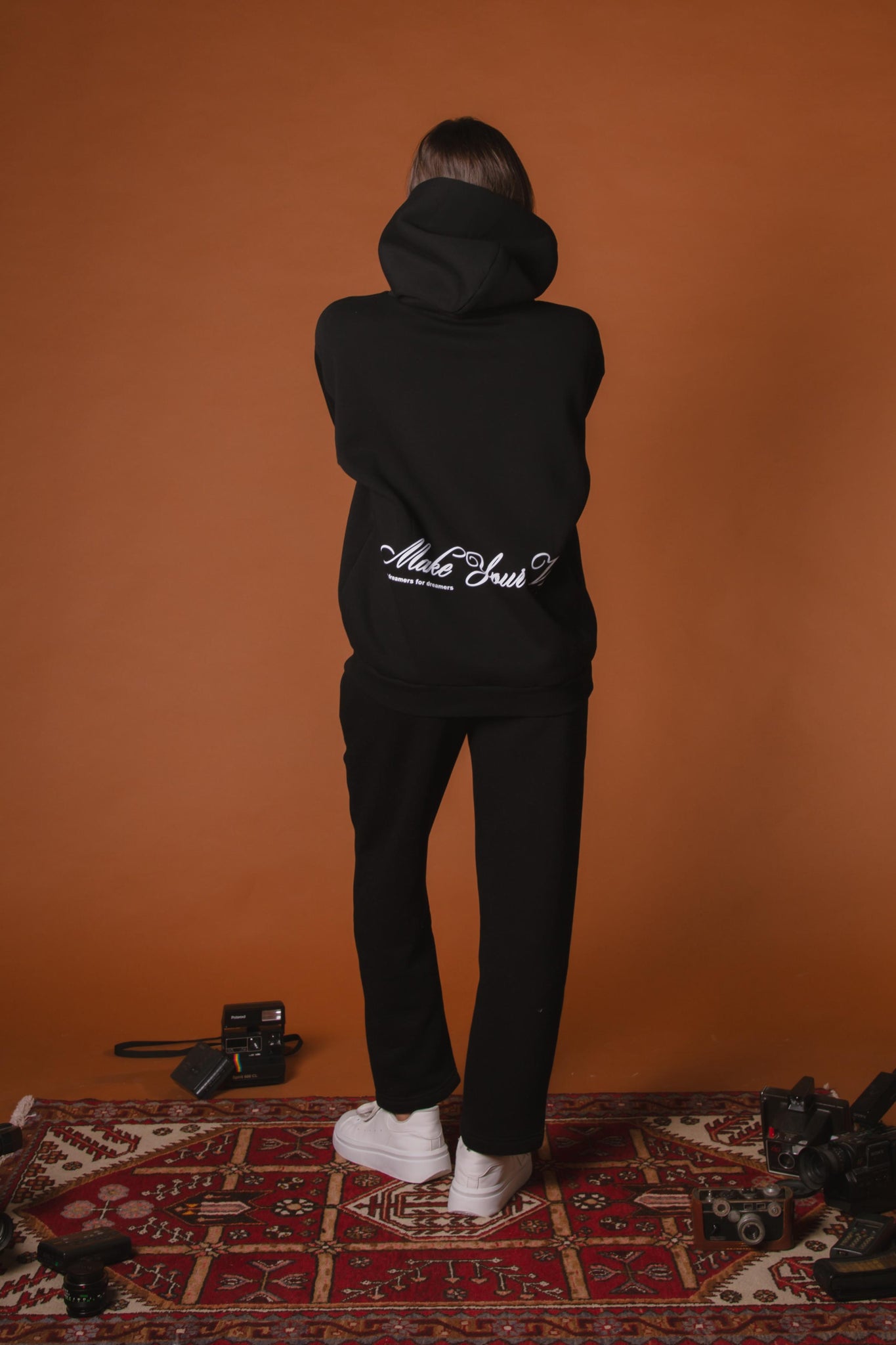 Matching tracksuit Black "By dreamers for dreamers"