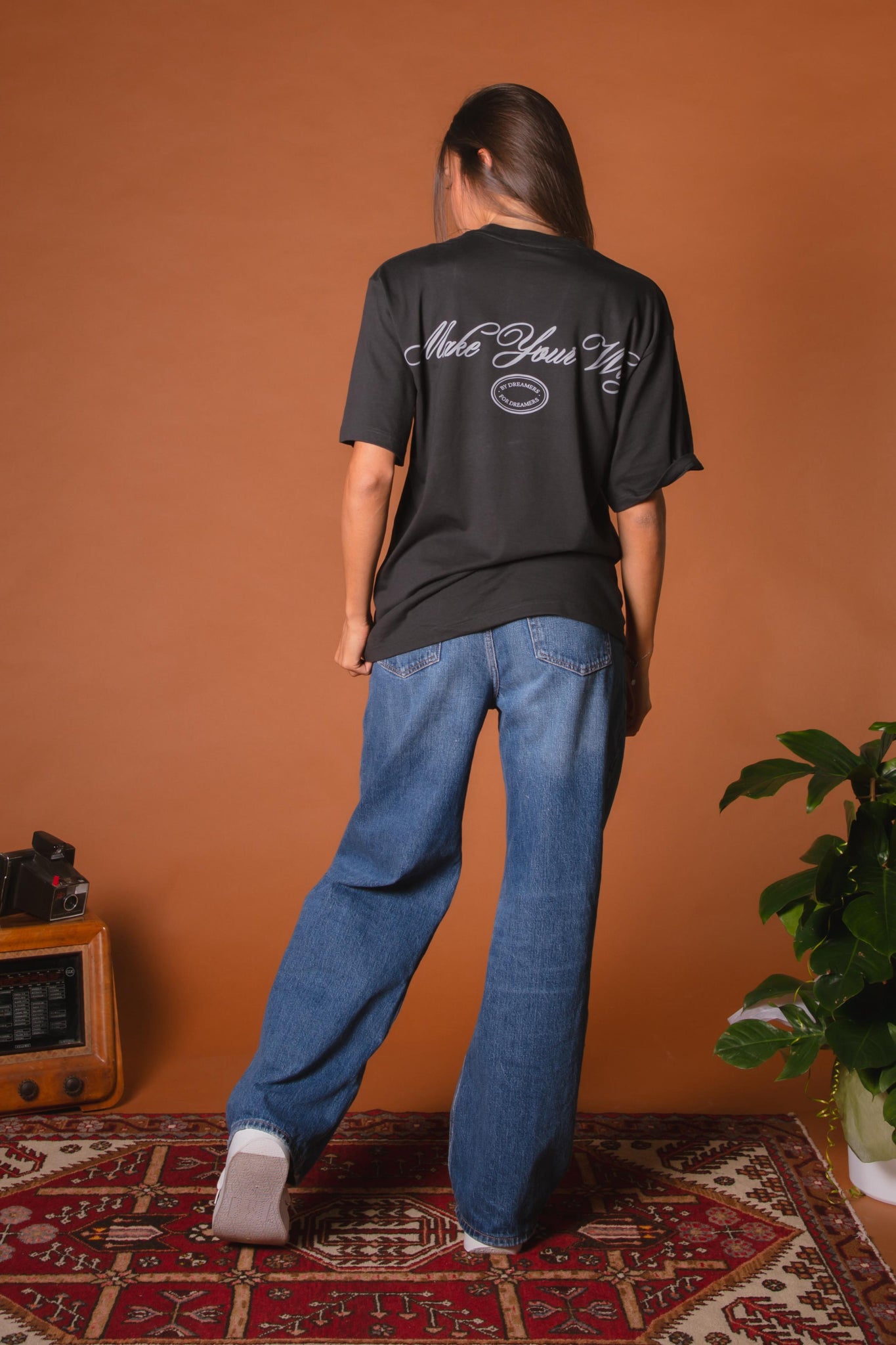 T-shirt Oversize Lead Grey "By Dreamers For Dreamers"