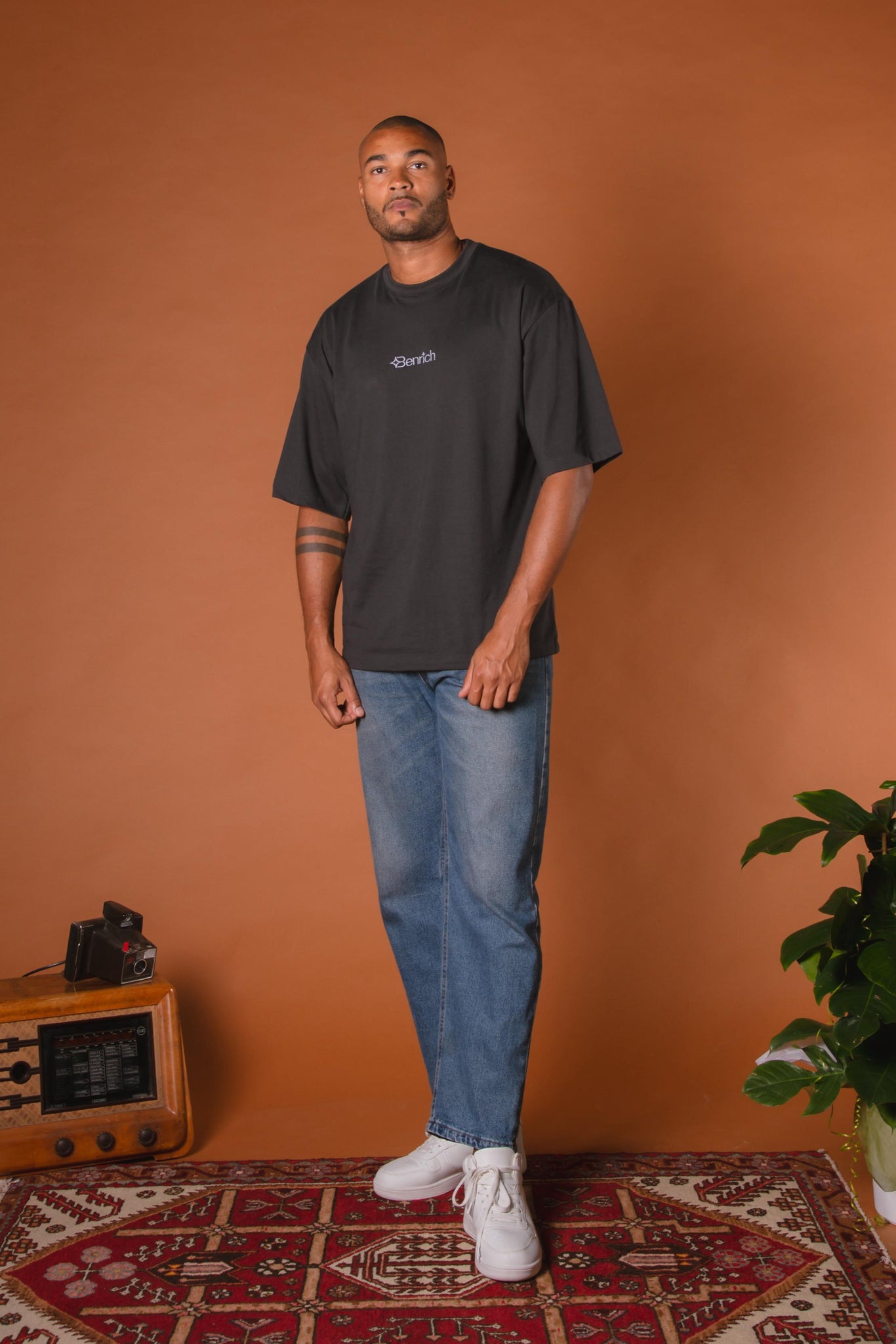 T-shirt Oversize Lead Grey "By Dreamers For Dreamers"