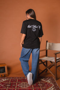 T-shirt Oversize Black "By Dreamers For Dreamers"