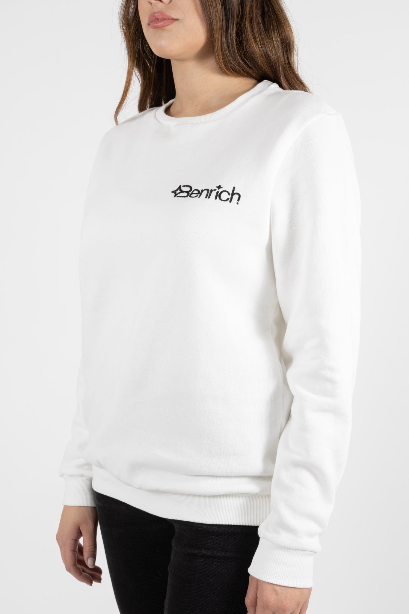 Felpa Crewneck White "Essential"